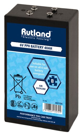 6 Volt PP8 40Ah Battery