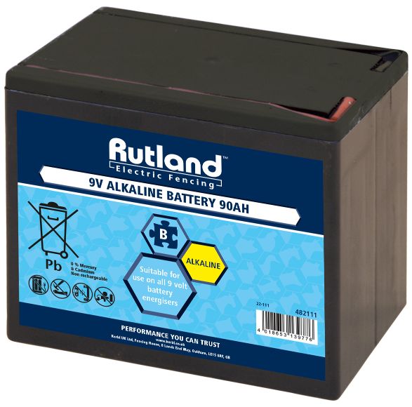 9 Volt 90Ah Alkaline Battery