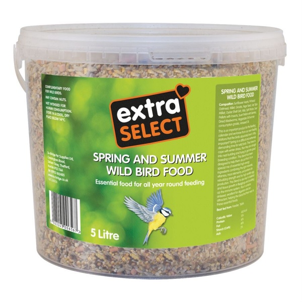 Extra Select Wild Bird Food Bucket Spring & Summer Mix