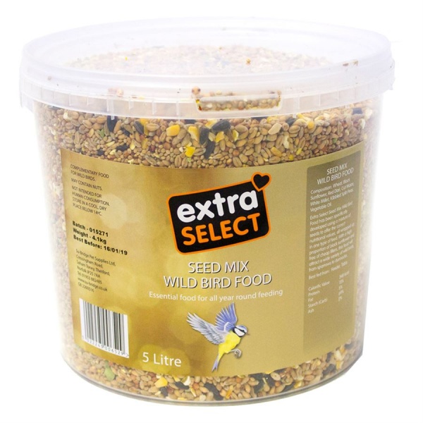 Extra Select Seed Mix Wild Bird Food Bucket