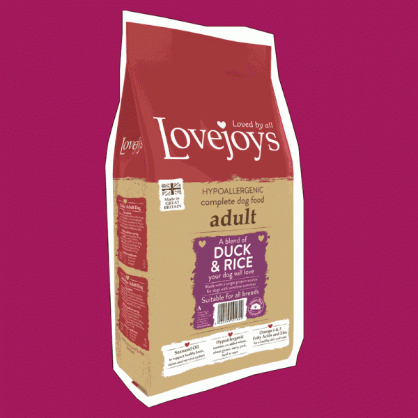 Lovejoys Adult Dry with Duck & Rice 12 Kgs