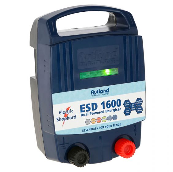 Rutland ESD1600 Dual Powered Battery & Mains Fence Energiser