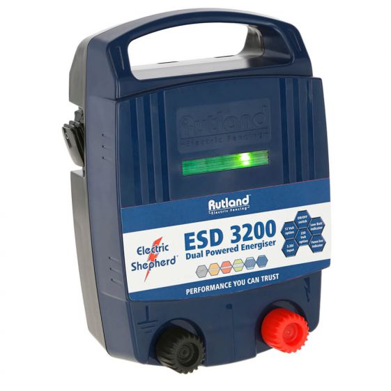 Rutland ESD3200 Dual Powered Battery & Mains Fence Energiser