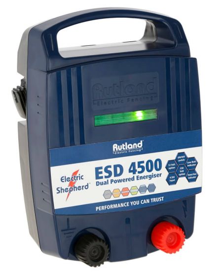 Rutland ESD4500 Dual Powered Battery & Mains Fence Energiser