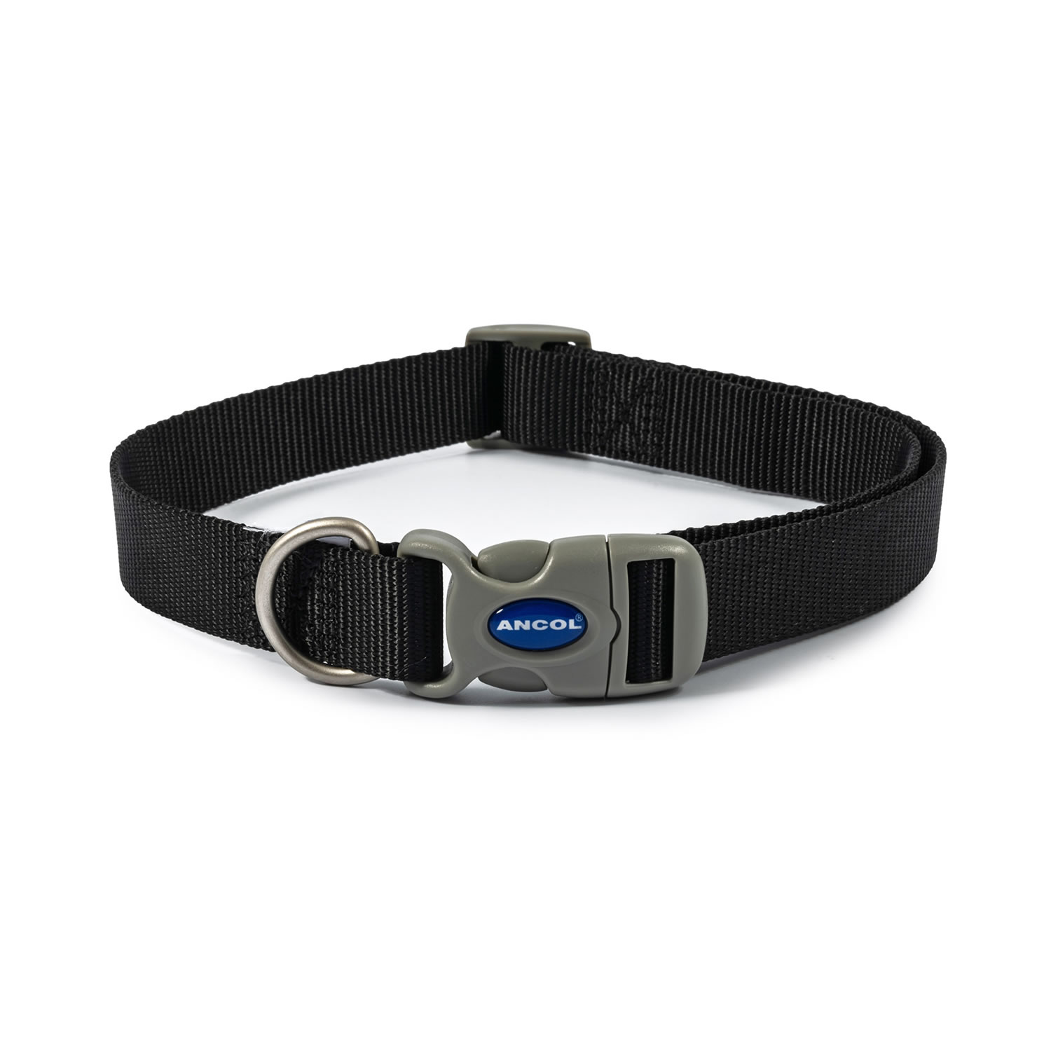 ANCOL VIVA ADJUSTABLE COLLAR BLACK ANCOL VIVA ADJUSTABLE COLLAR BLACK 45 CM - 75 CM BLACK 45 CM - 75 CM