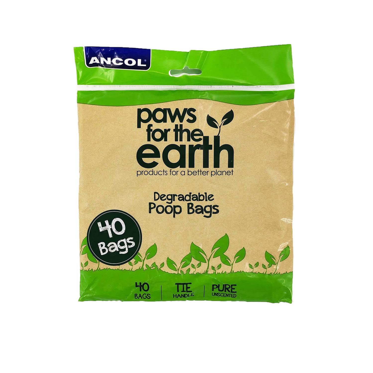 ANCOL PAWS FOR THE EARTH FLAT PACK POOP BAG ANCOL PAWS FOR THE EARTH FLAT PACK POOP BAG 40 BAGS  40 BAGS