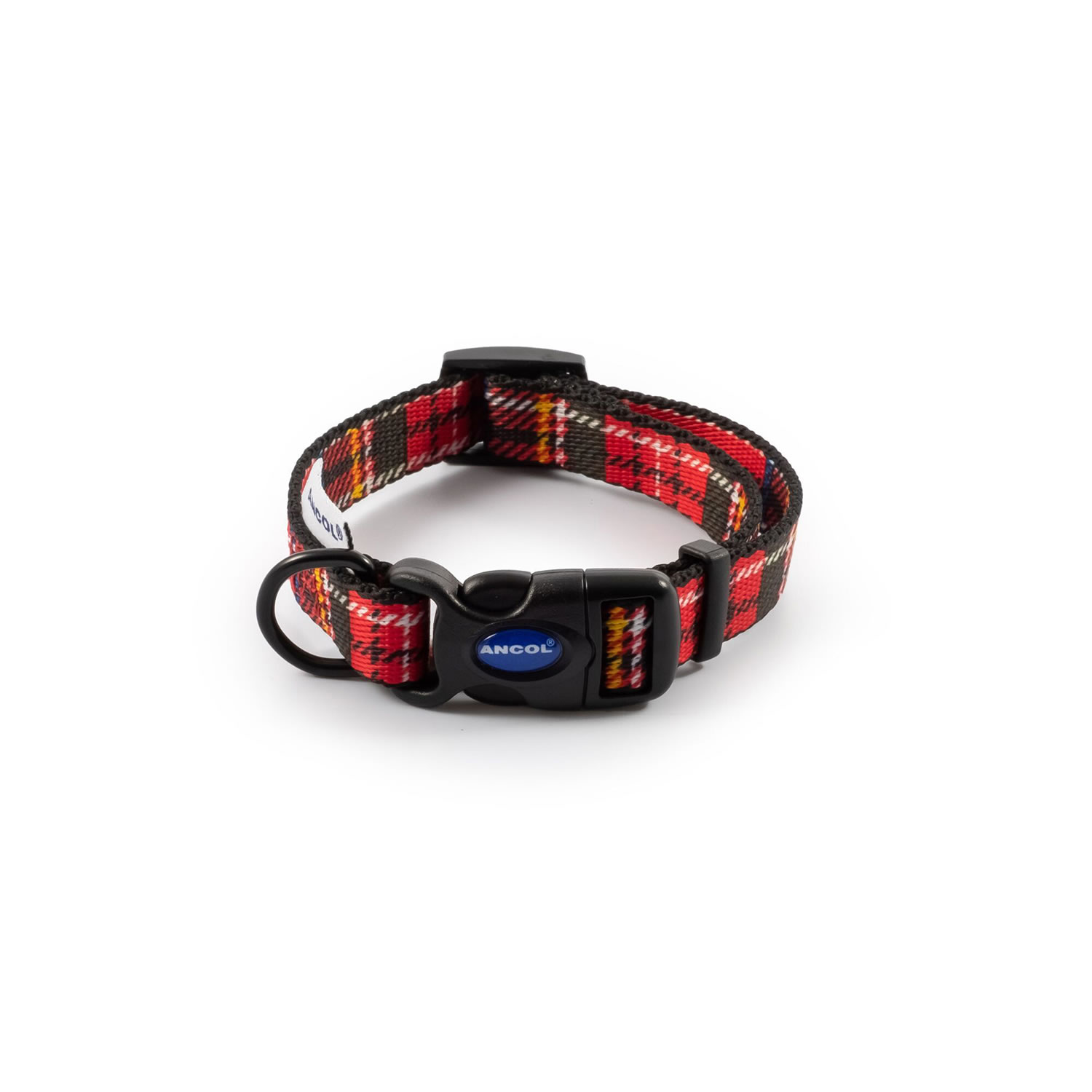 Ancol Patterned Collection Tartan Collar Red - Size 1 - 2 (20 - 30 Cm)