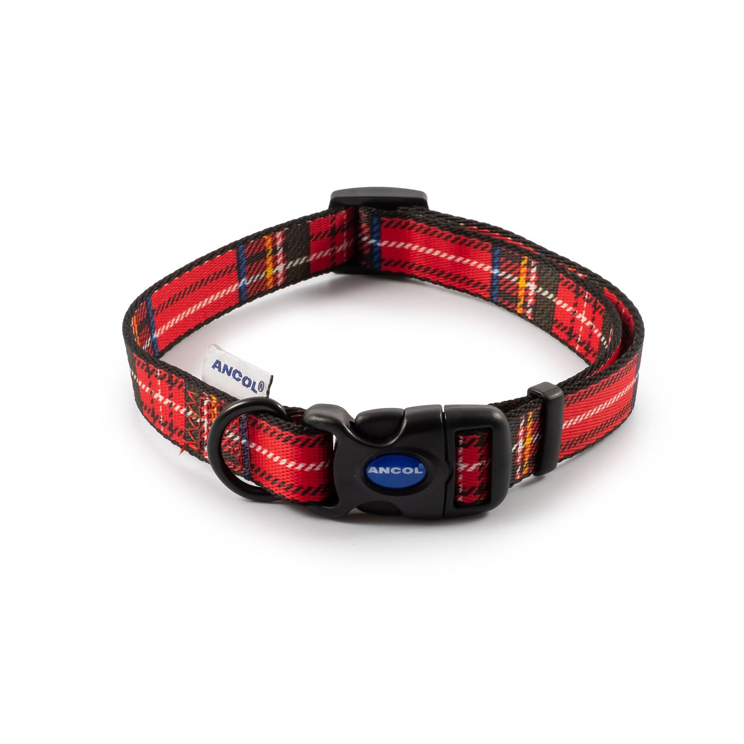 Ancol Patterned Collection Tartan Collar Red - Size 2 - 5 (30 - 50 Cm)