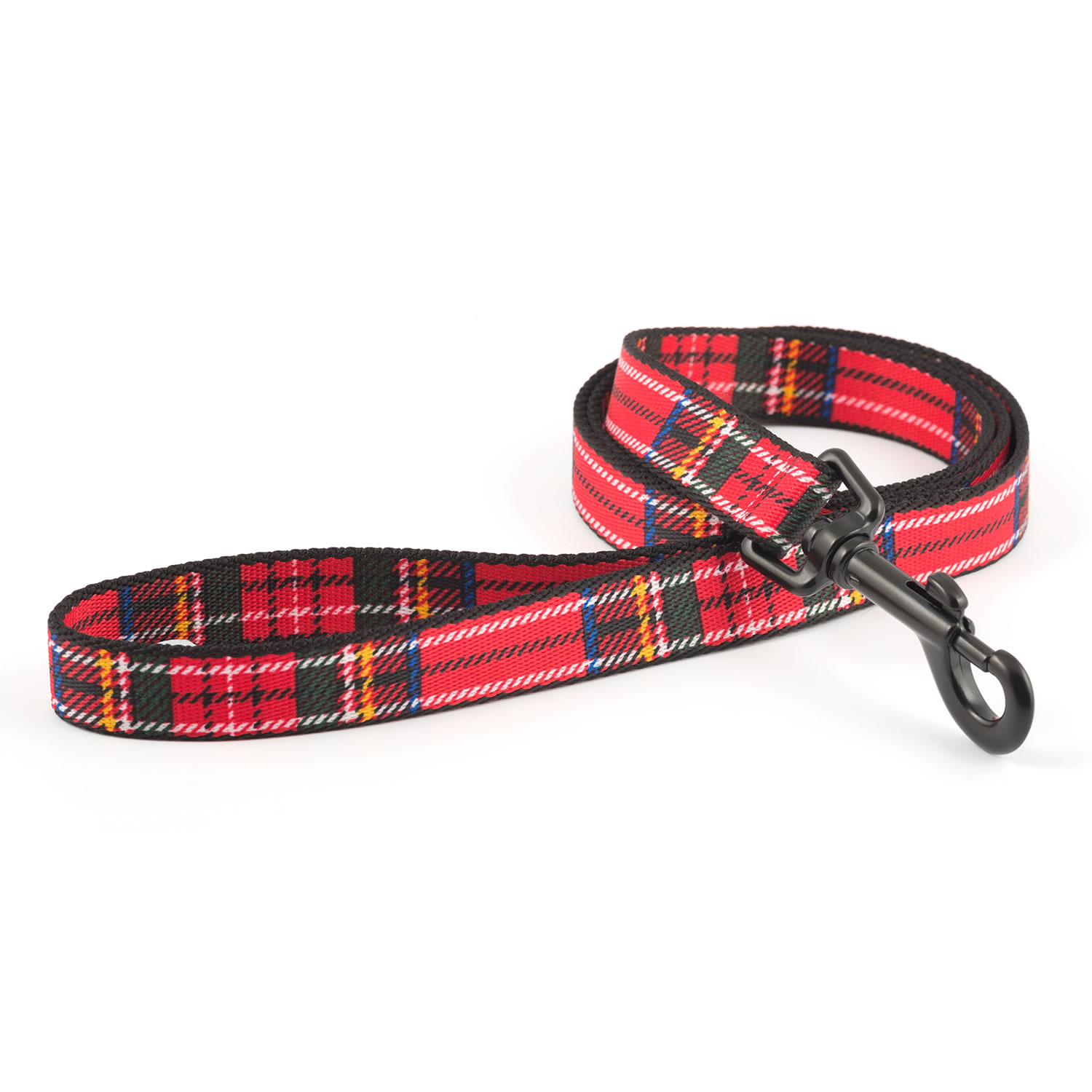 Ancol Patterned Collection Tartan Lead Red - 100 Cm x 1.9 Cm