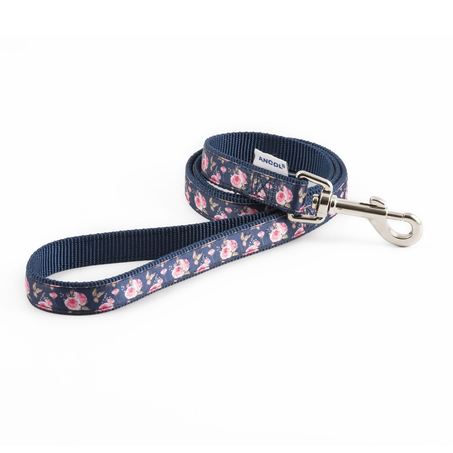 ANCOL PATTERNED COLLECTION LEAD NAVY/ROSE