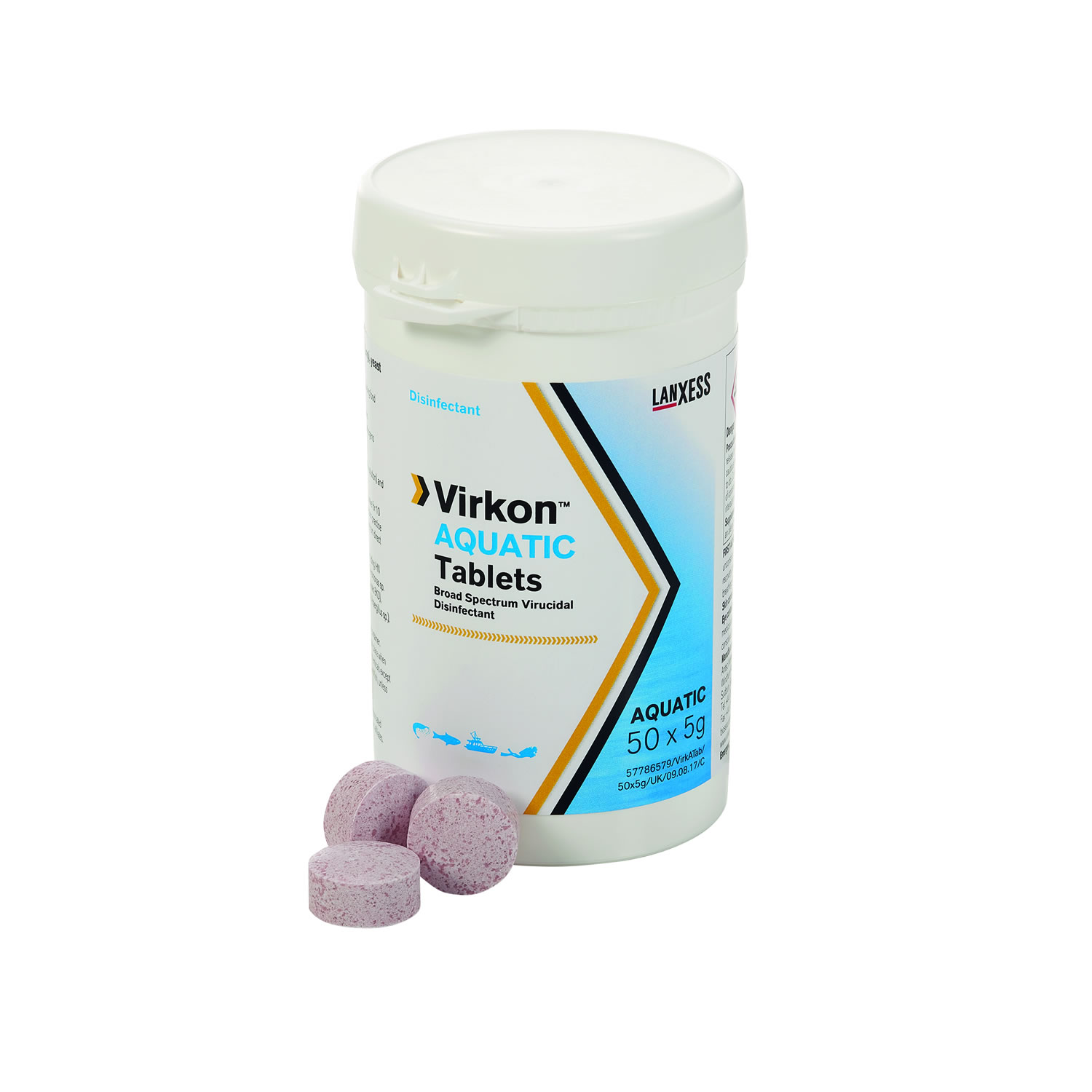 VIRKON AQUATIC TABLETS VIRKON AQUATIC TABLETS 12 X 50 X 5 GM