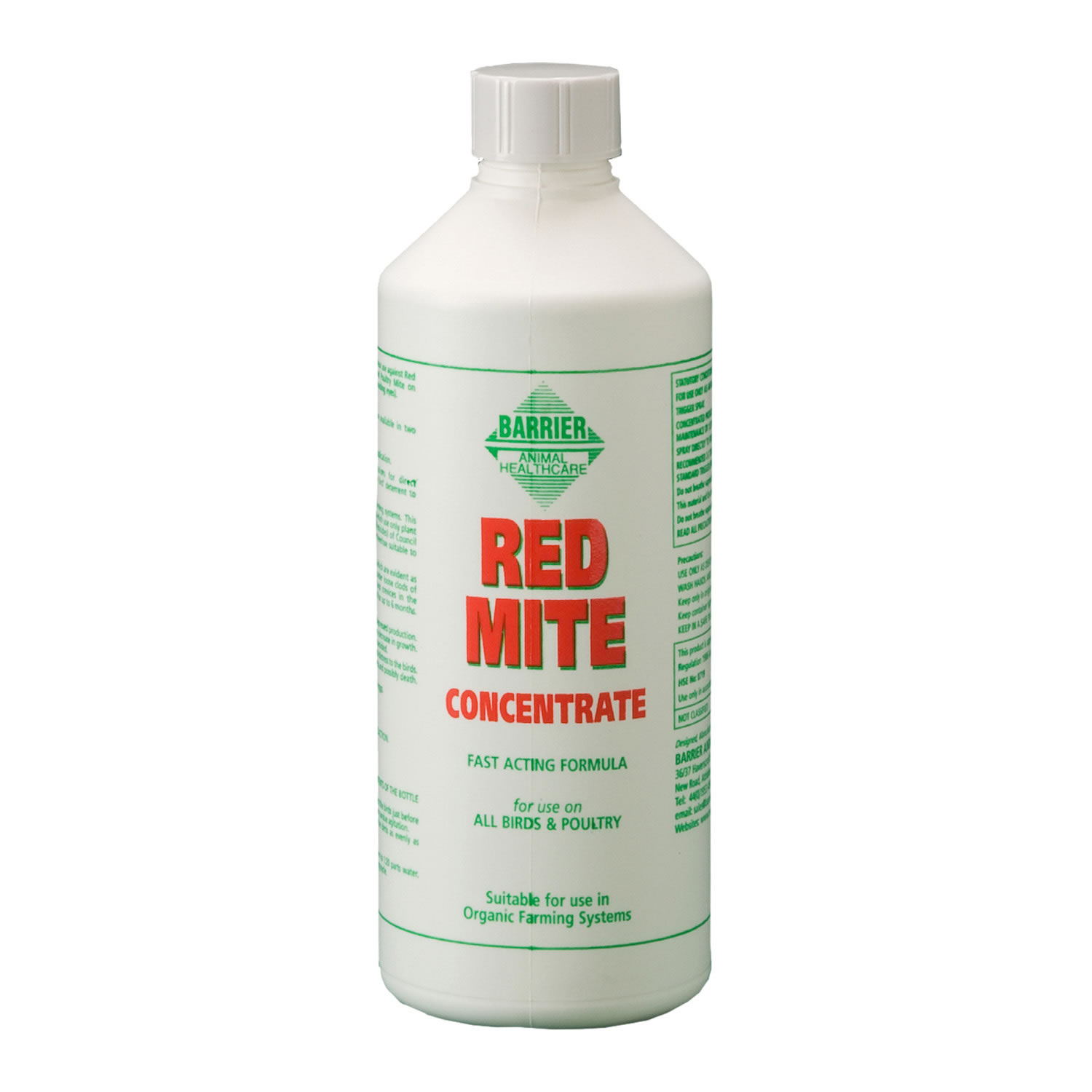 BARRIER RED MITE LIQUID CONCENTRATE BARRIER RED MITE LIQUID CONCENTRATE 500 ML  500 ML