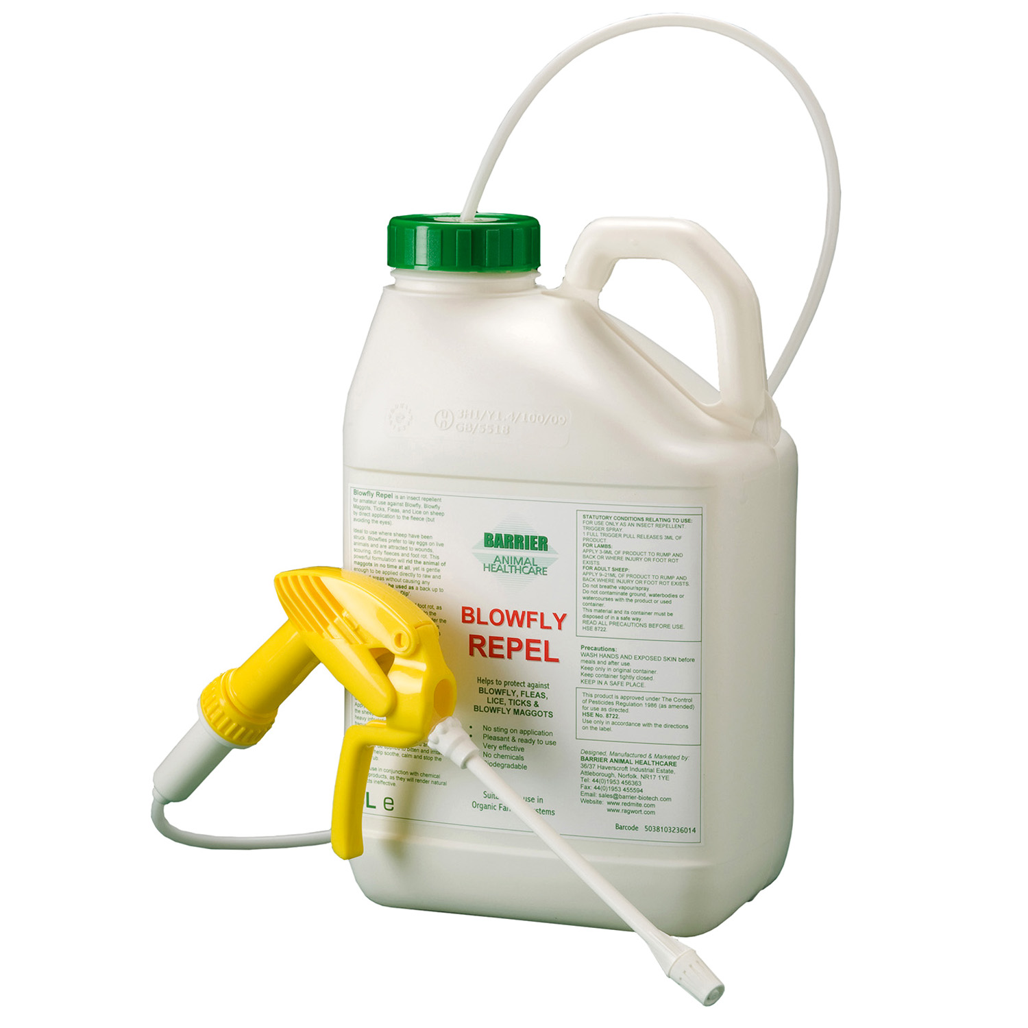 BARRIER BLOWFLY REPEL FOR SHEEP BARRIER BLOWFLY REPEL FOR SHEEP 5 LT