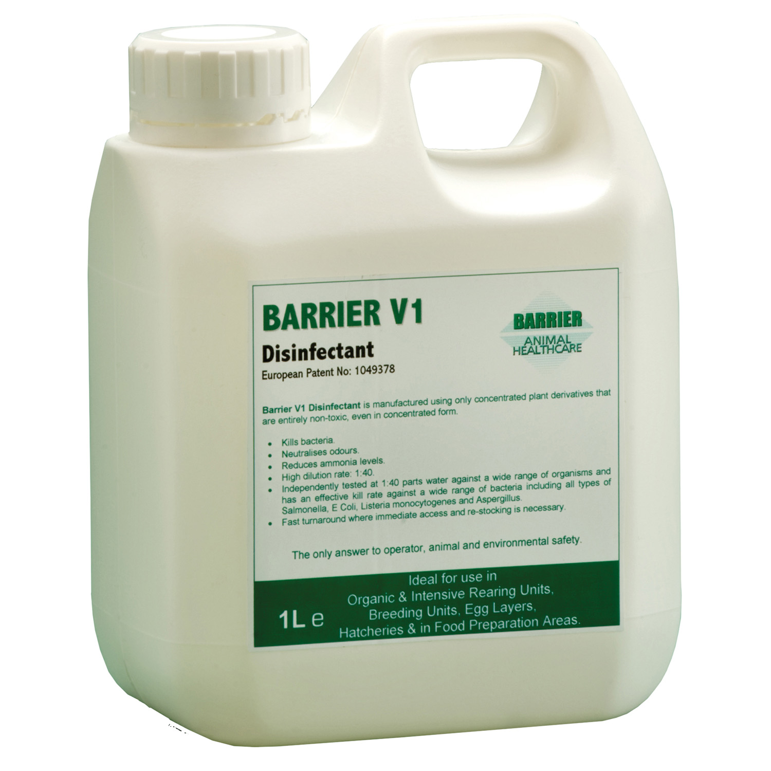 BARRIER V1 DISINFECTANT BARRIER V1 DISINFECTANT 1 LT