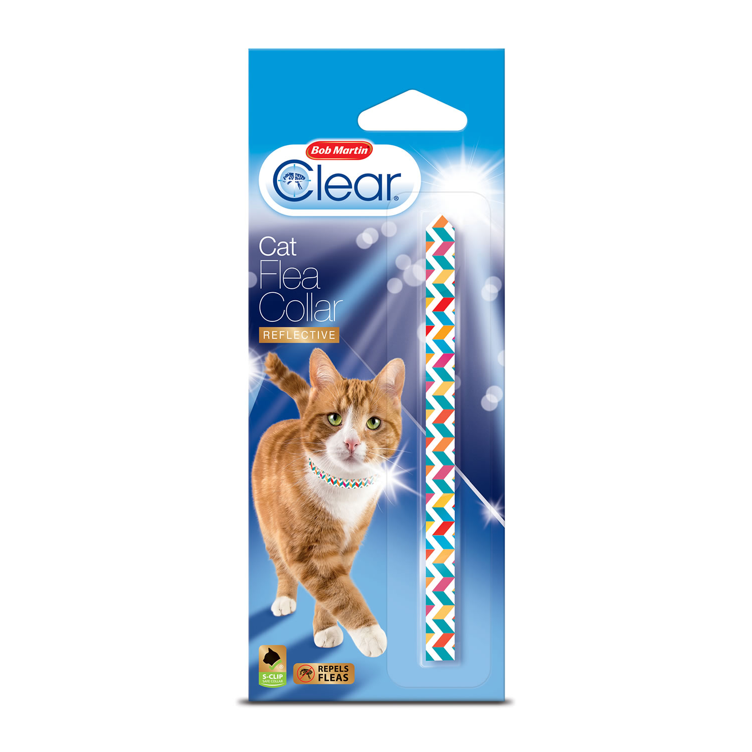 BOB MARTIN CLEAR CAT FLEA COLLAR REFLECTIVE BOB MARTIN CLEAR CAT FLEA COLLAR REFLECTIVE  REFLECTIVE AZTEC