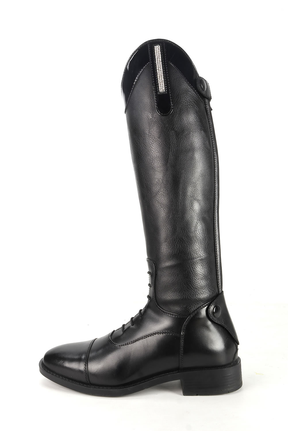 BROGINI COMO PICCINO YR BOOTS CHILD BLACK PATENT