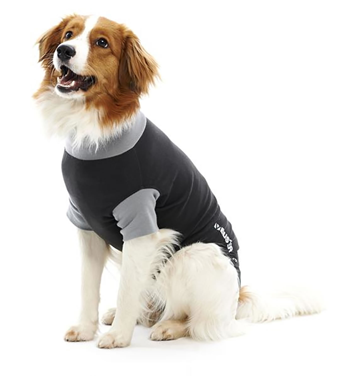 BUSTER BODY SUIT FOR DOGS BLACK/GREY SMALL