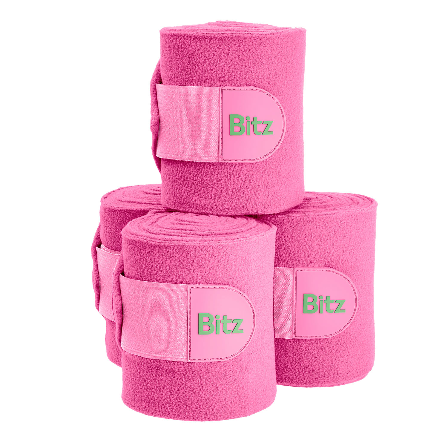 BITZ BANDAGES FLEECE PINK 4 PACK