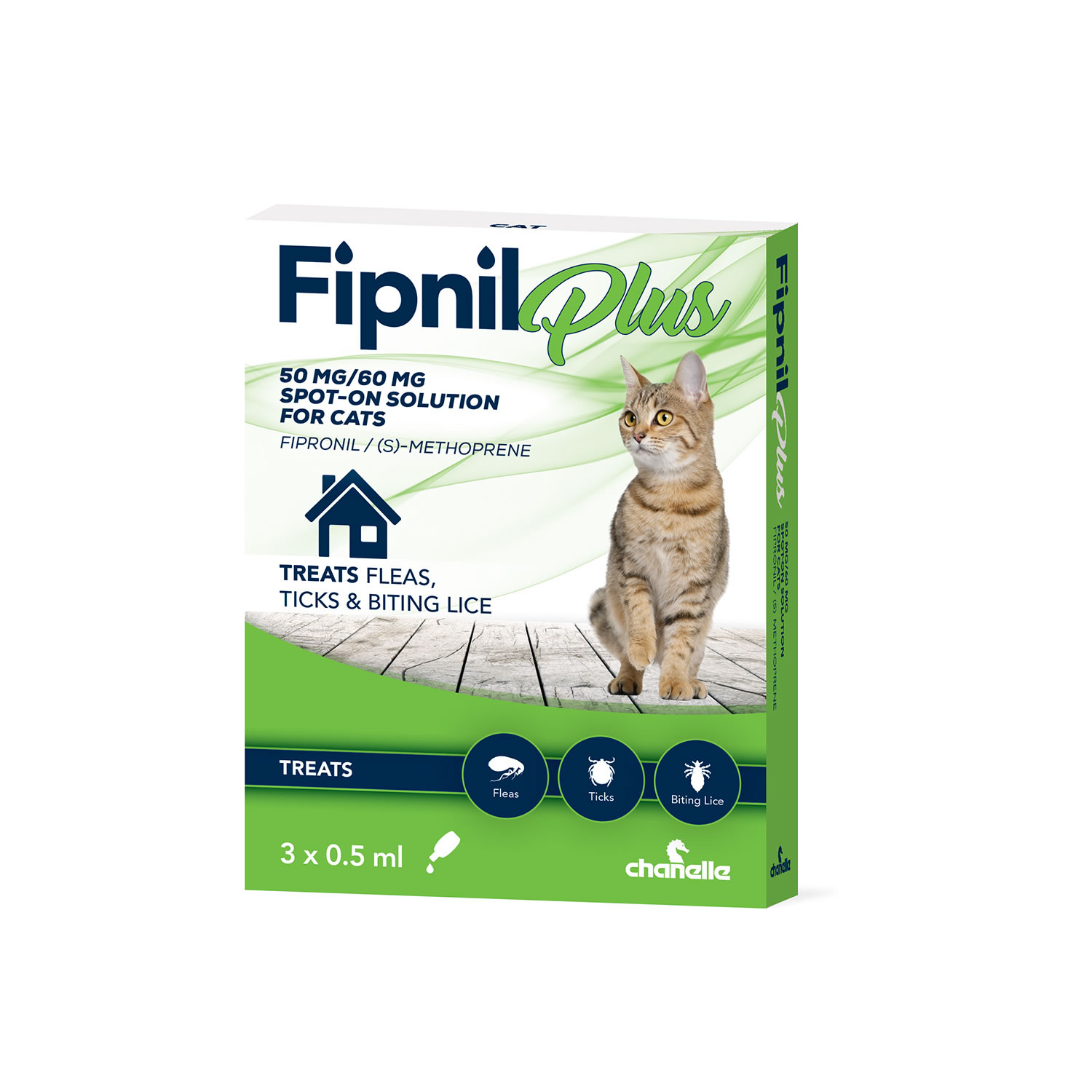 CHANELLE FIPNIL PLUS SPOT-ON FOR CATS 3 PIPETTES 3 PIPETTES
