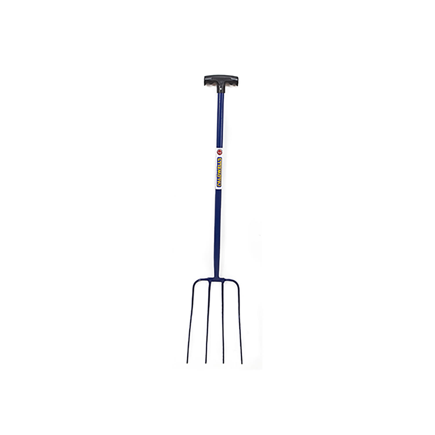 CALDWELLS 4 PRONG TUBULAR MUCK FORK PT BLUE