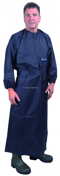drytex Devon Dairy Gown Long Sleeved Navy Blue