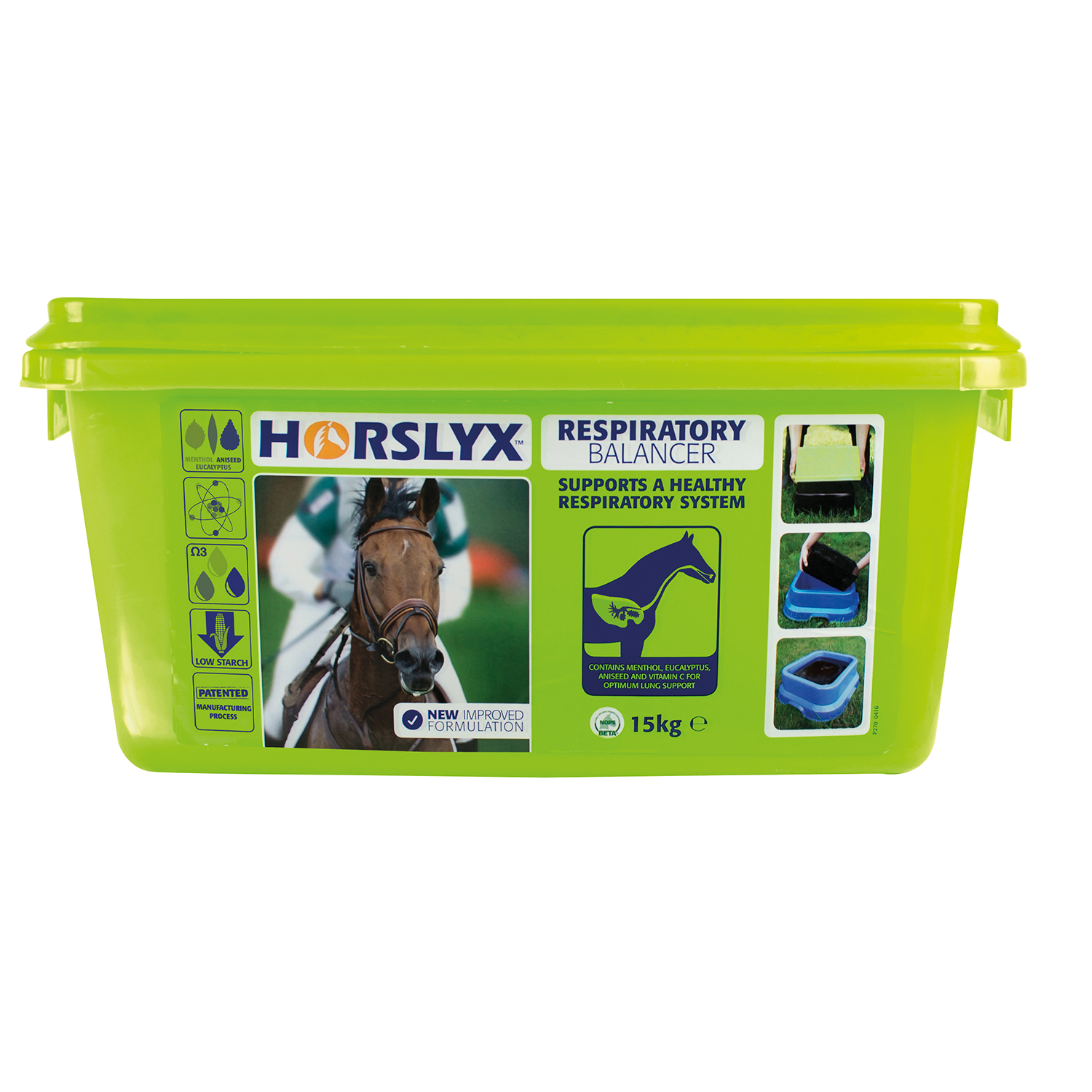 Pâte à Lécher Pour Chevaux Horslyx Original 15 Kg - Complément Alimentaire, Réduit L'ennui, Résiste Aux Intempéries