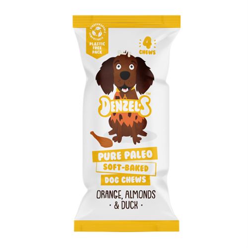 Denzels Pure Paleo Dog Chews Orange Almonds & Duck