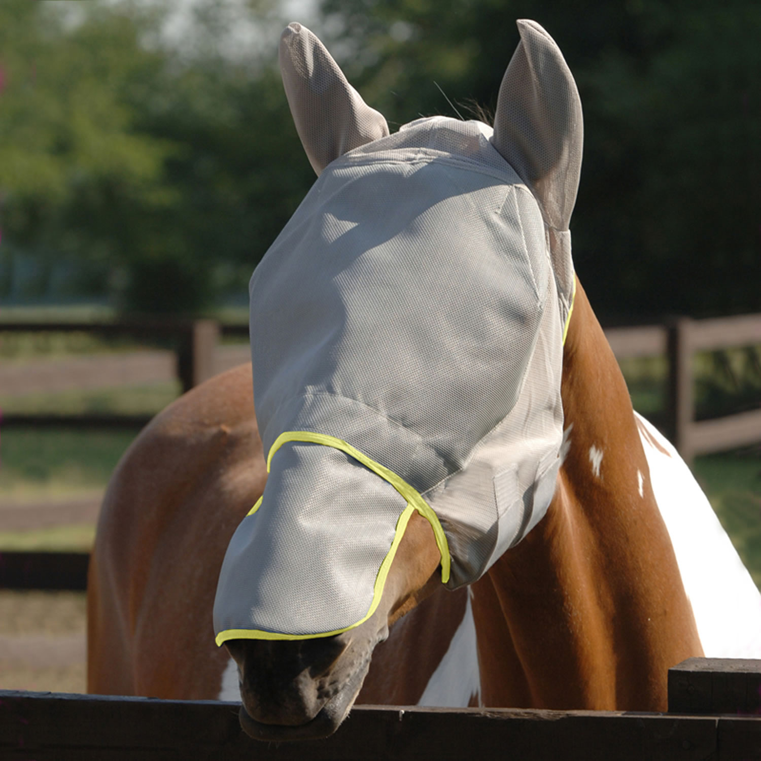 EQUILIBRIUM FIELD RELIEF MAX FLY MASK GREY/YELLOW SMALL GREY/YELLOW SMALL