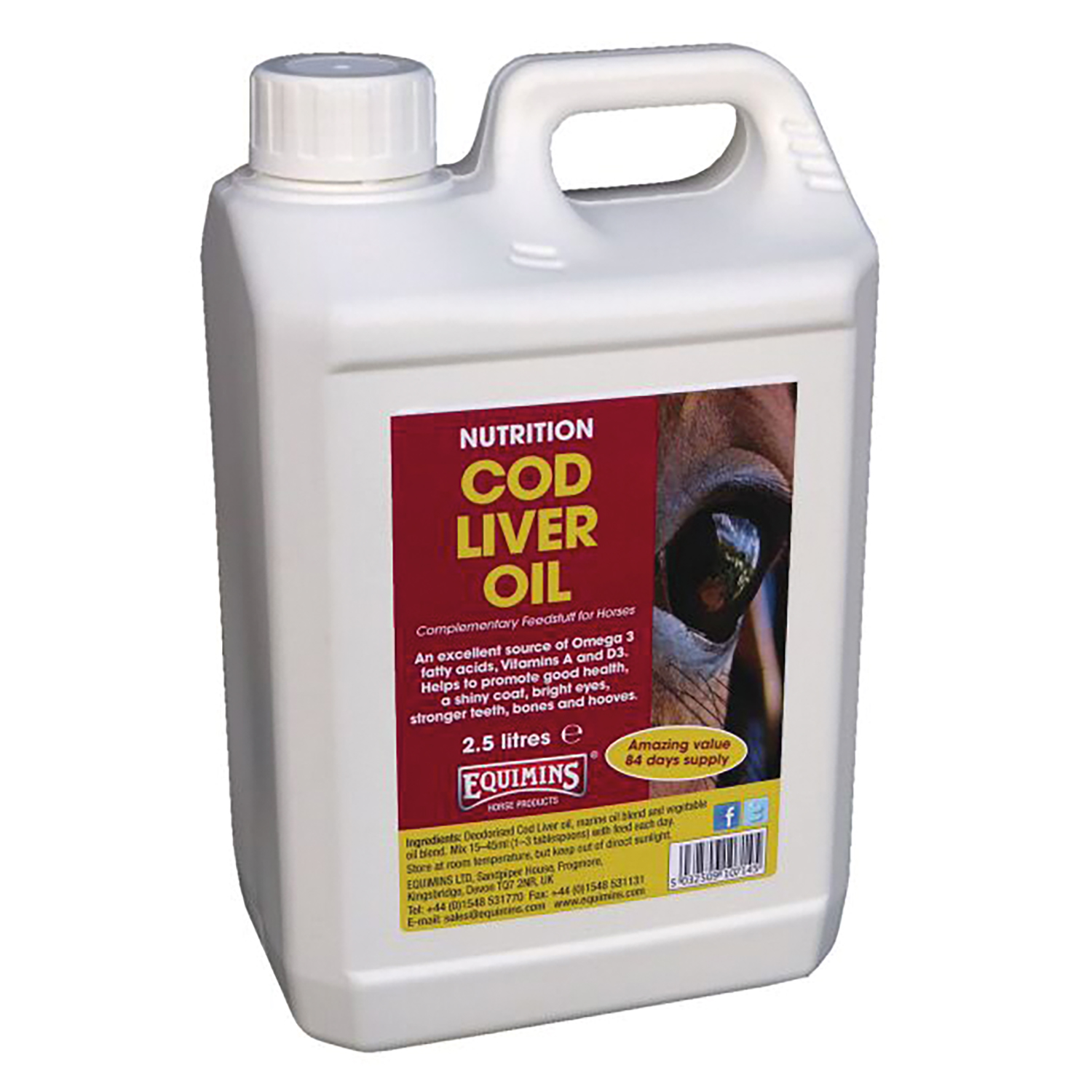 Equimins Cod Liver Oil - 2.5 Lt - Ormskirk Pets - View #8