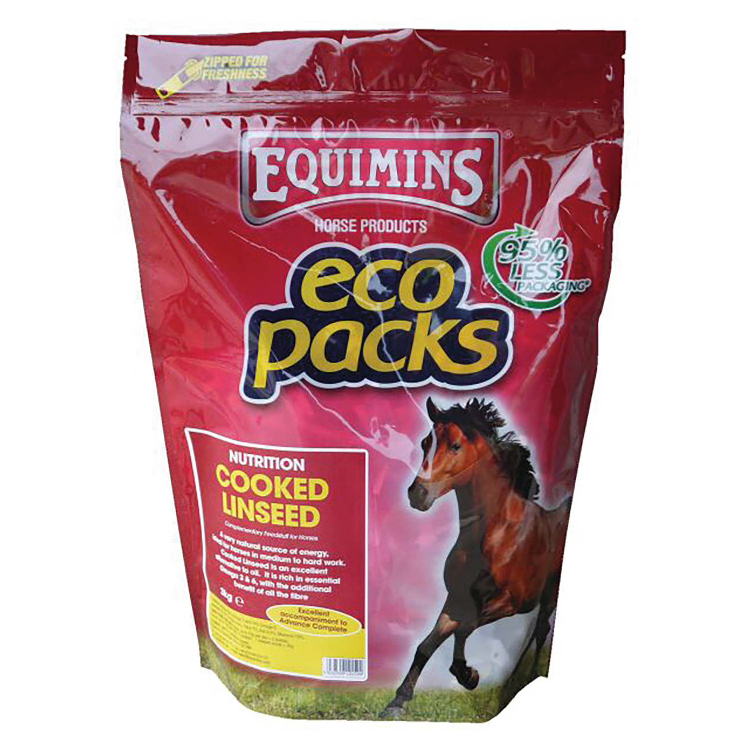 EQUIMINS COOKED LINSEED 3 KG ECO PACK 3 KG REFILL
