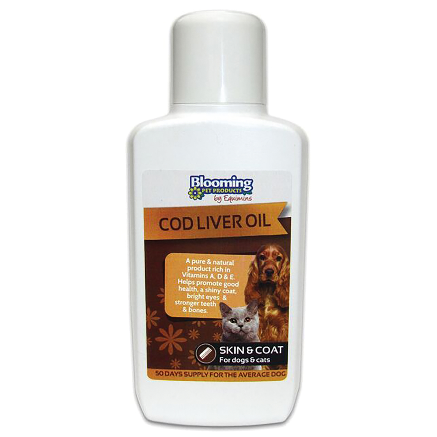 Pet Cod EQUIMINS BLOOMING PET COD LIVER OIL 500 ML - totalfarmsupplies.co.uk
