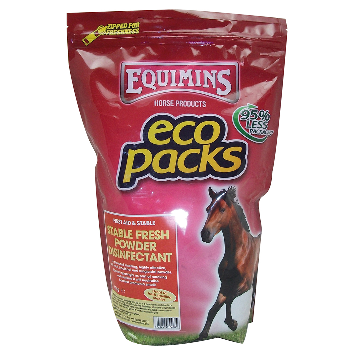 EQUIMINS STABLE FRESH POWDER DISINFECTANT 2.5 KG ECO PACK 2.5 KG REFILL