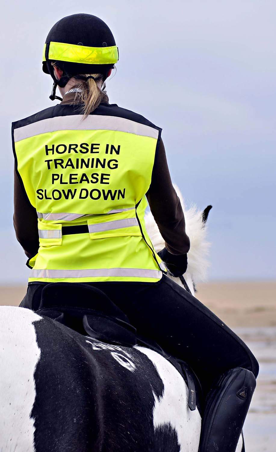 EQUISAFETY AIR WAISTCOAT HORSE IN TRAINING PLEASE SLOW DOWN ...