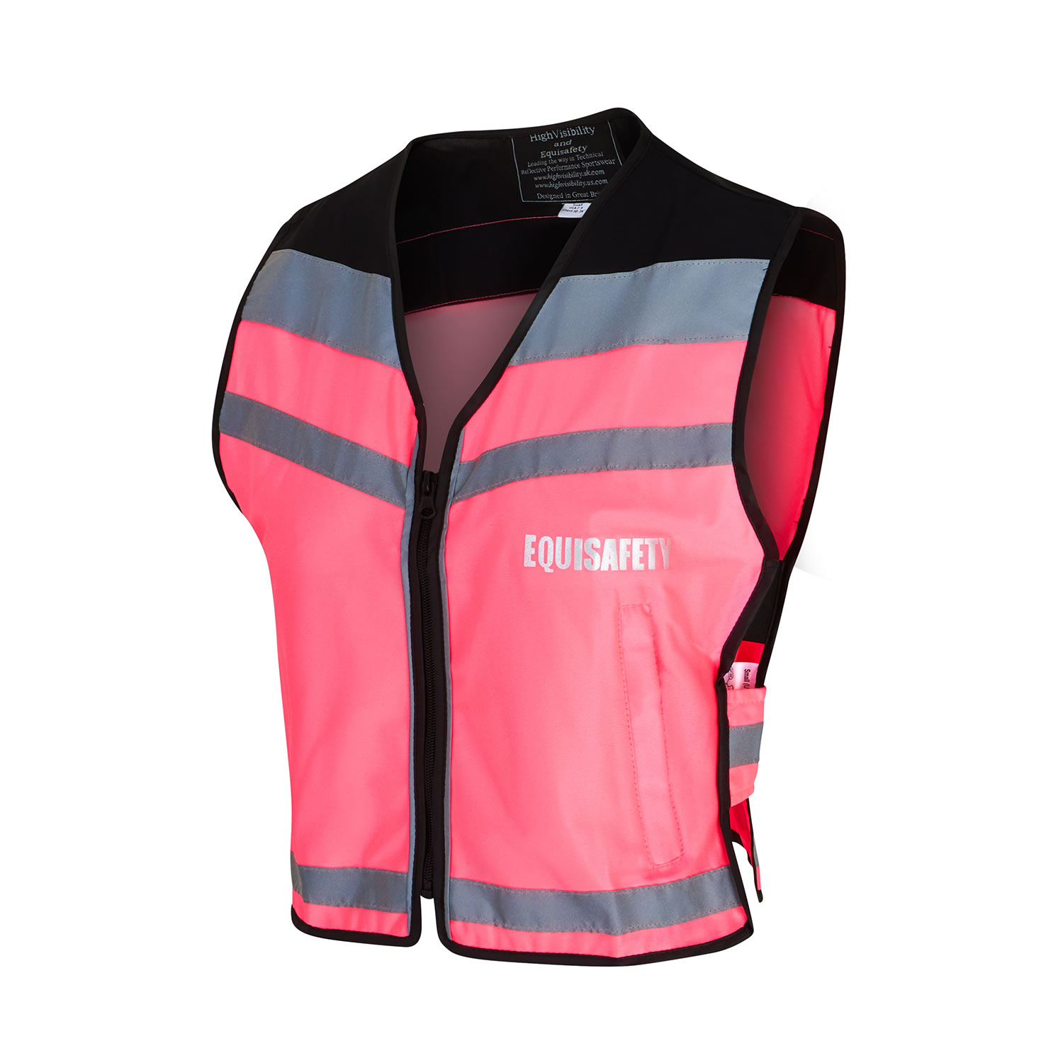 EQUISAFETY AIR WAISTCOAT PLEASE PASS WIDE & SLOWLY PINK