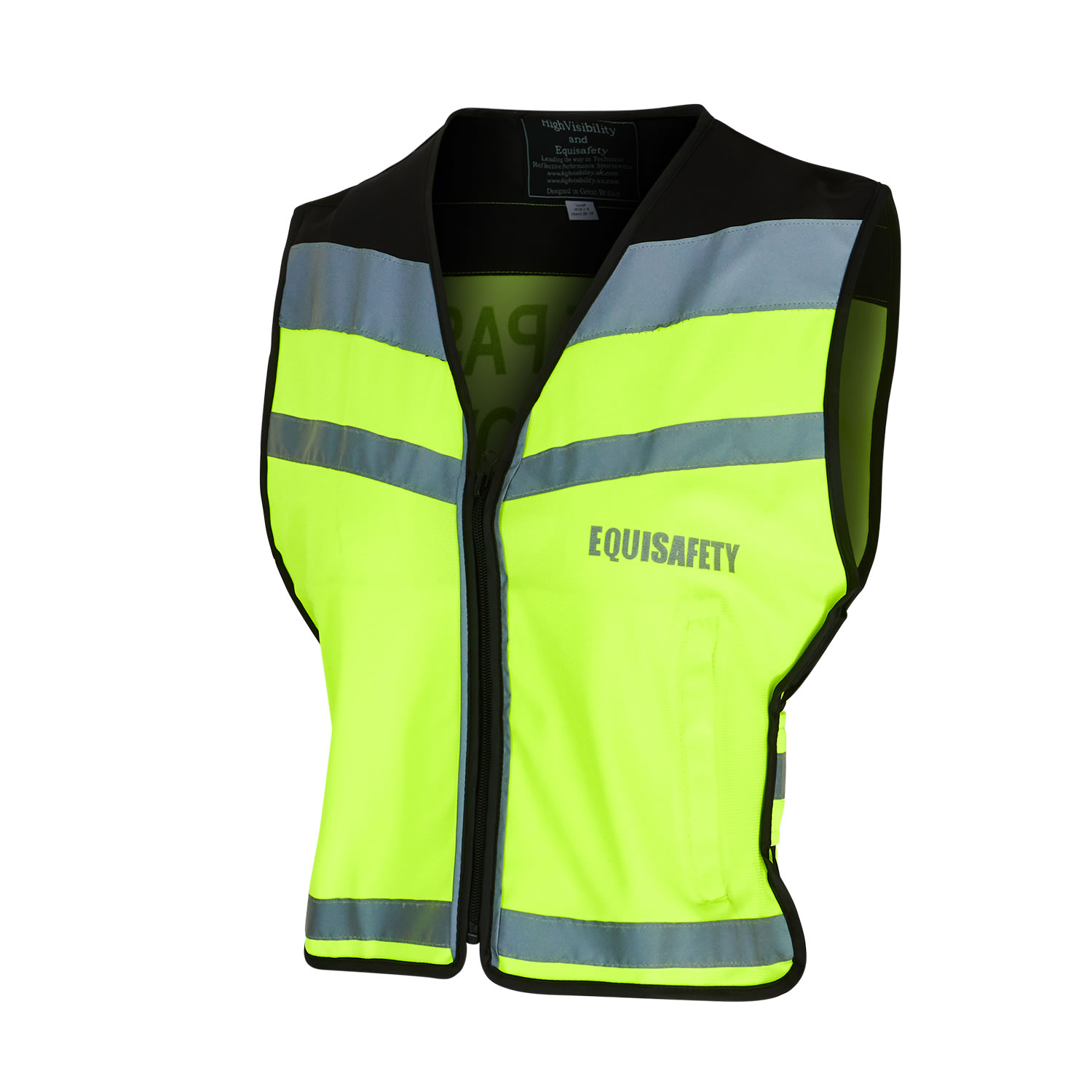 EQUISAFETY AIR WAISTCOAT PLEASE PASS WIDE & SLOWLY YELLOW
