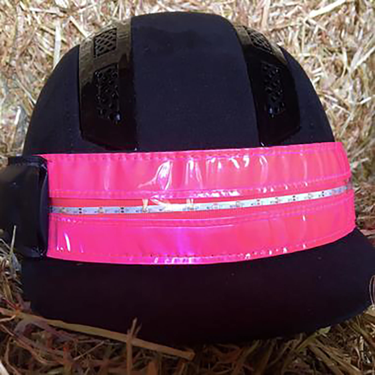 EQUISAFETY REFLECTIVE HATBAND  PINK