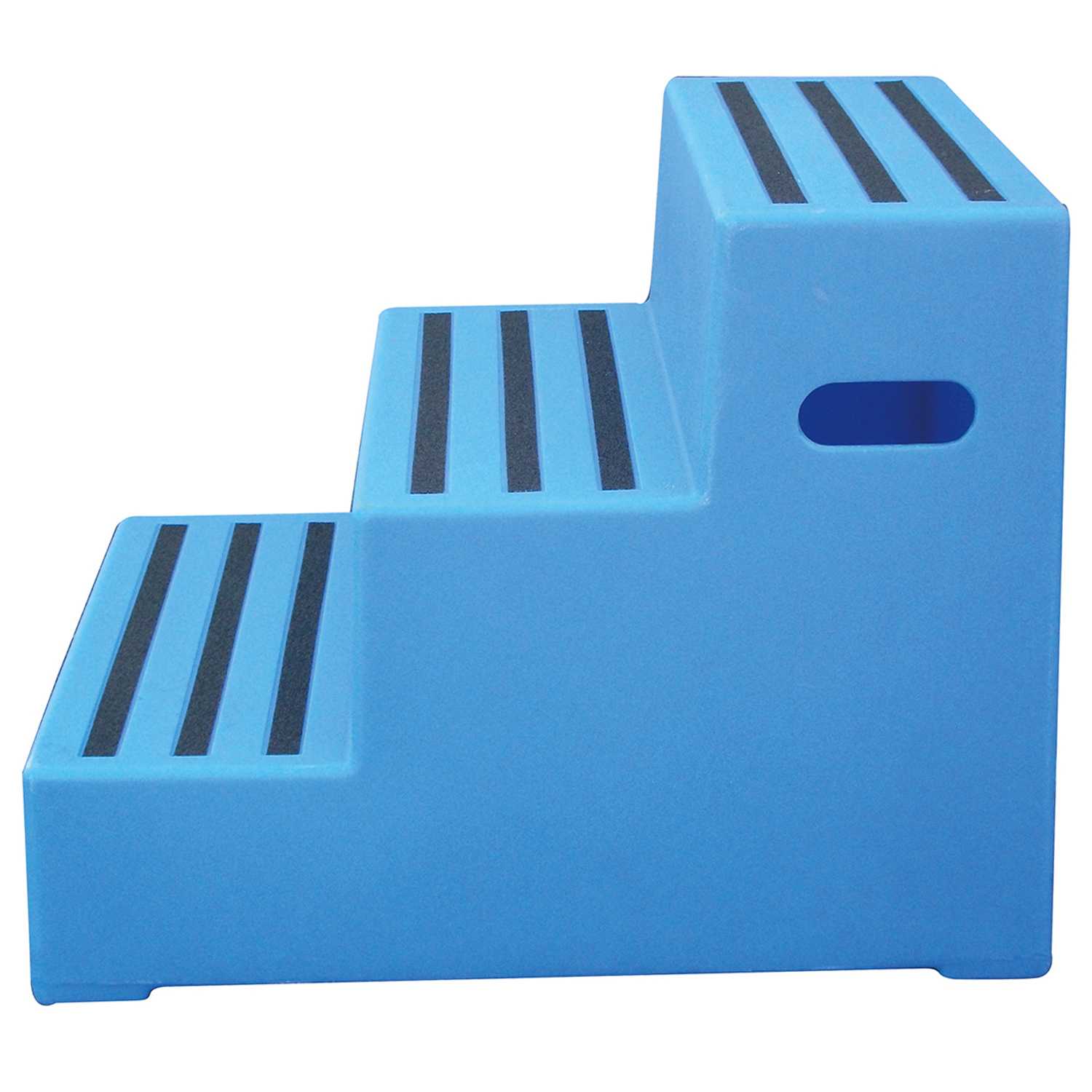 CLASSIC SHOWJUMPS PREMIUM MOUNTING BLOCK THREE TREAD BLUE THREE TREAD PREMIUM