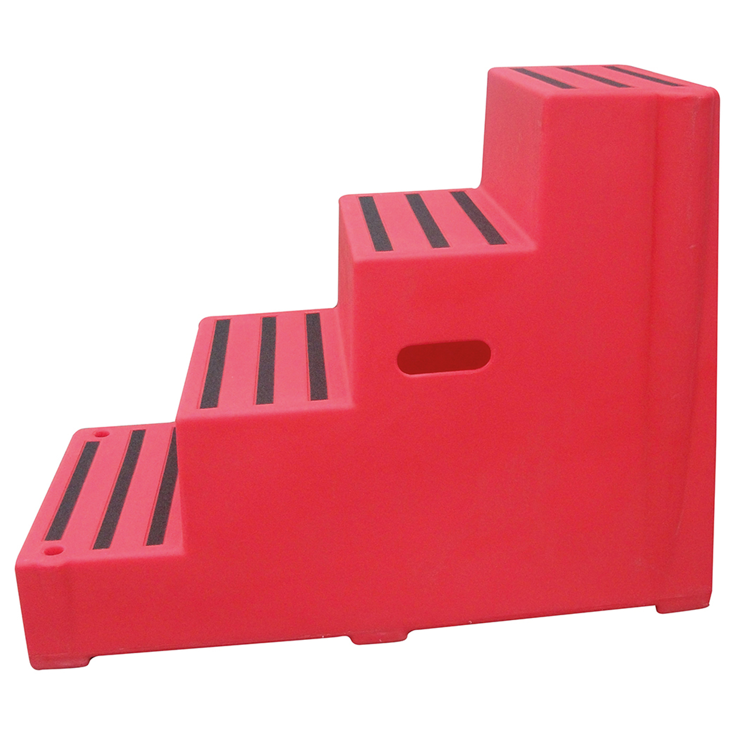 CLASSIC SHOWJUMPS PREMIUM MOUNTING BLOCK FOUR TREAD RED FOUR TREAD PREMIUM