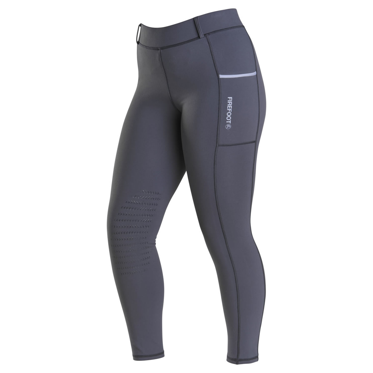 FIREFOOT THIRSK FLEECE LINED BREECHES LADIES CHARCOAL/BLUE
