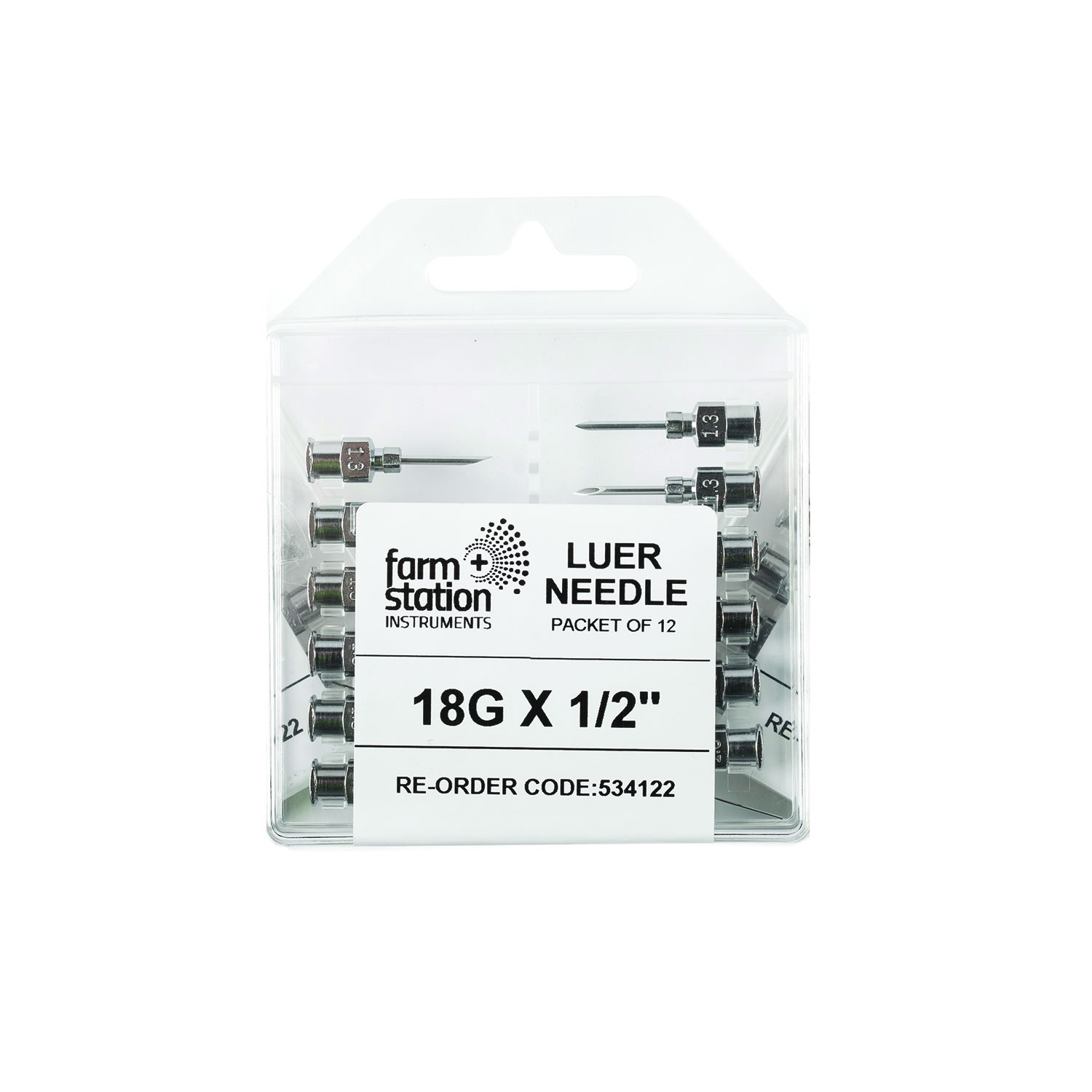 NEEDLES REUSABLE 18 GAUGE X 1/2 X 12 PACK