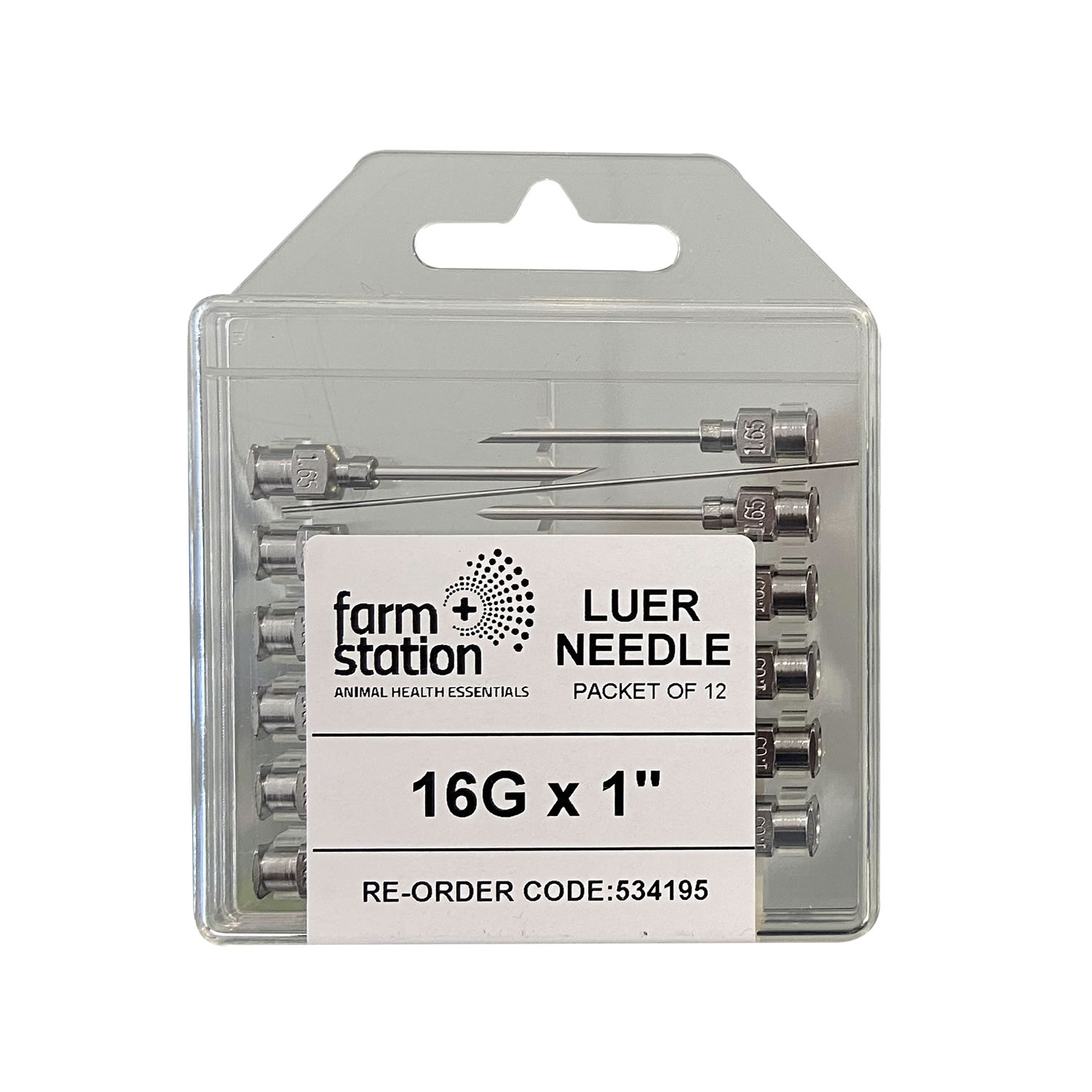 NEEDLES REUSABLE 16 GAUGE X 1 X 12 PACK