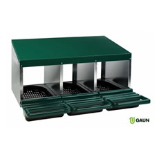 GAUN PLASTIC TRAY FOR LAYING NEST 3 COMPARTMENTS 13.94 KG