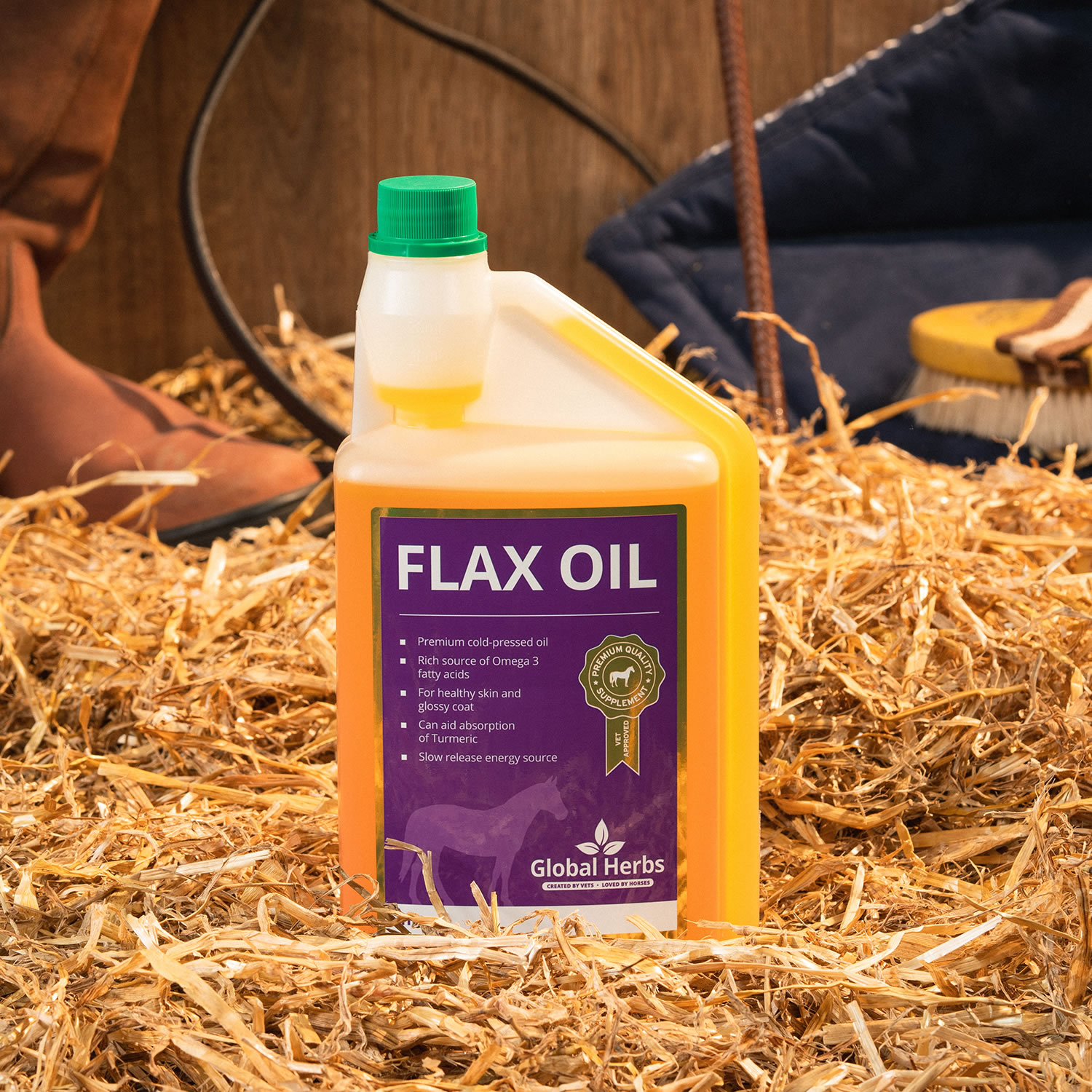 GLOBAL HERBS FLAX OIL 1 LT 1 LT