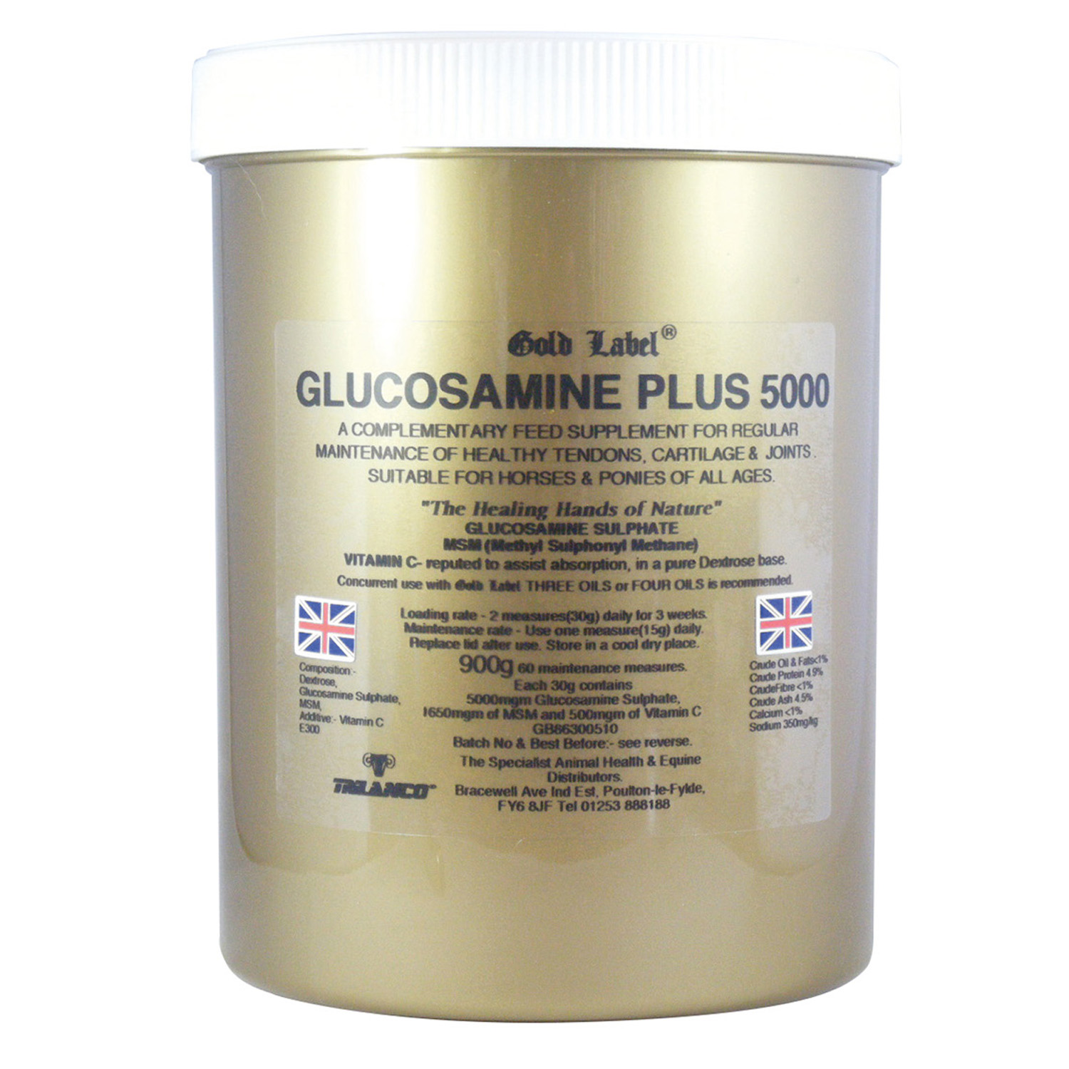 GOLD LABEL GLUCOSAMINE PLUS 50 900 GM 900 GM