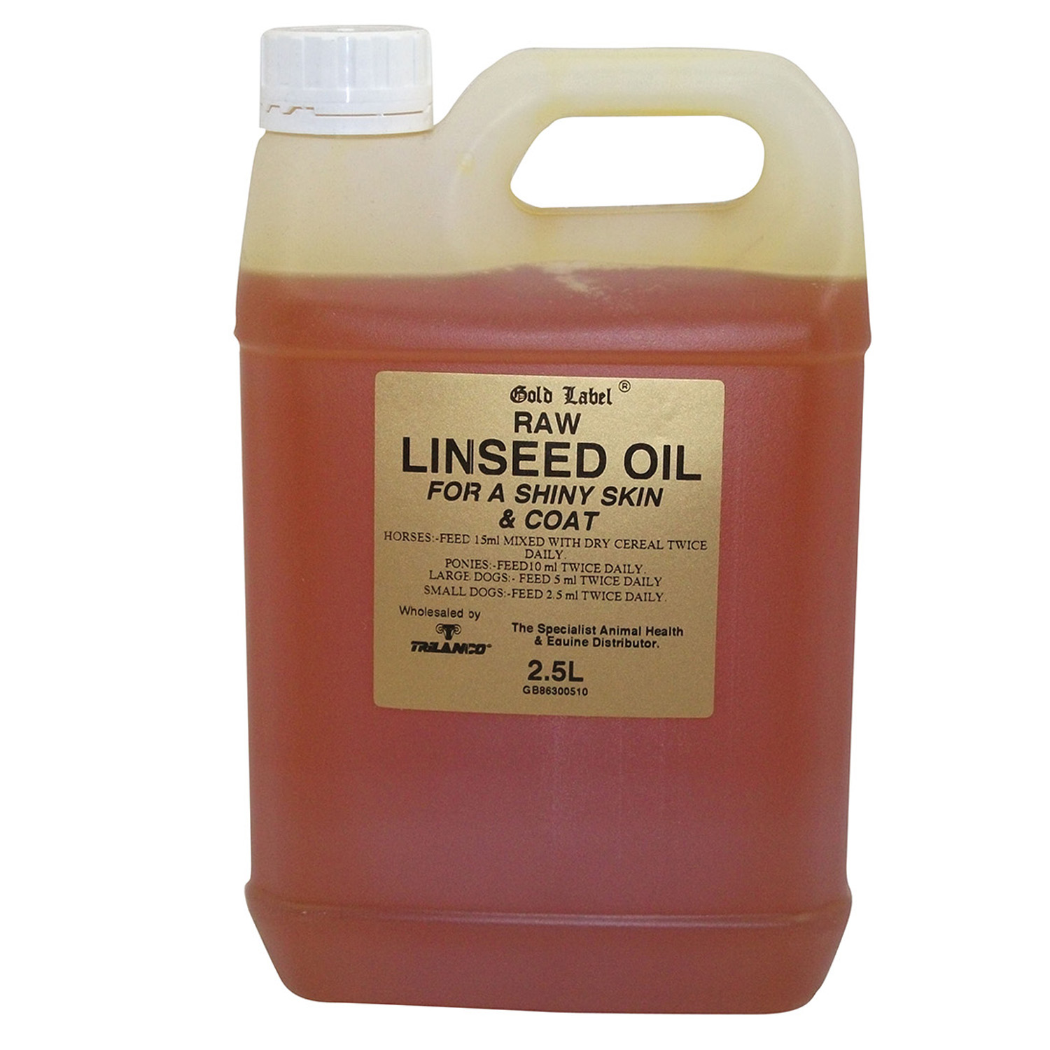 GOLD LABEL LINSEED OIL 2.5 LT 2.5 LT totalfarmsupplies.co.uk
