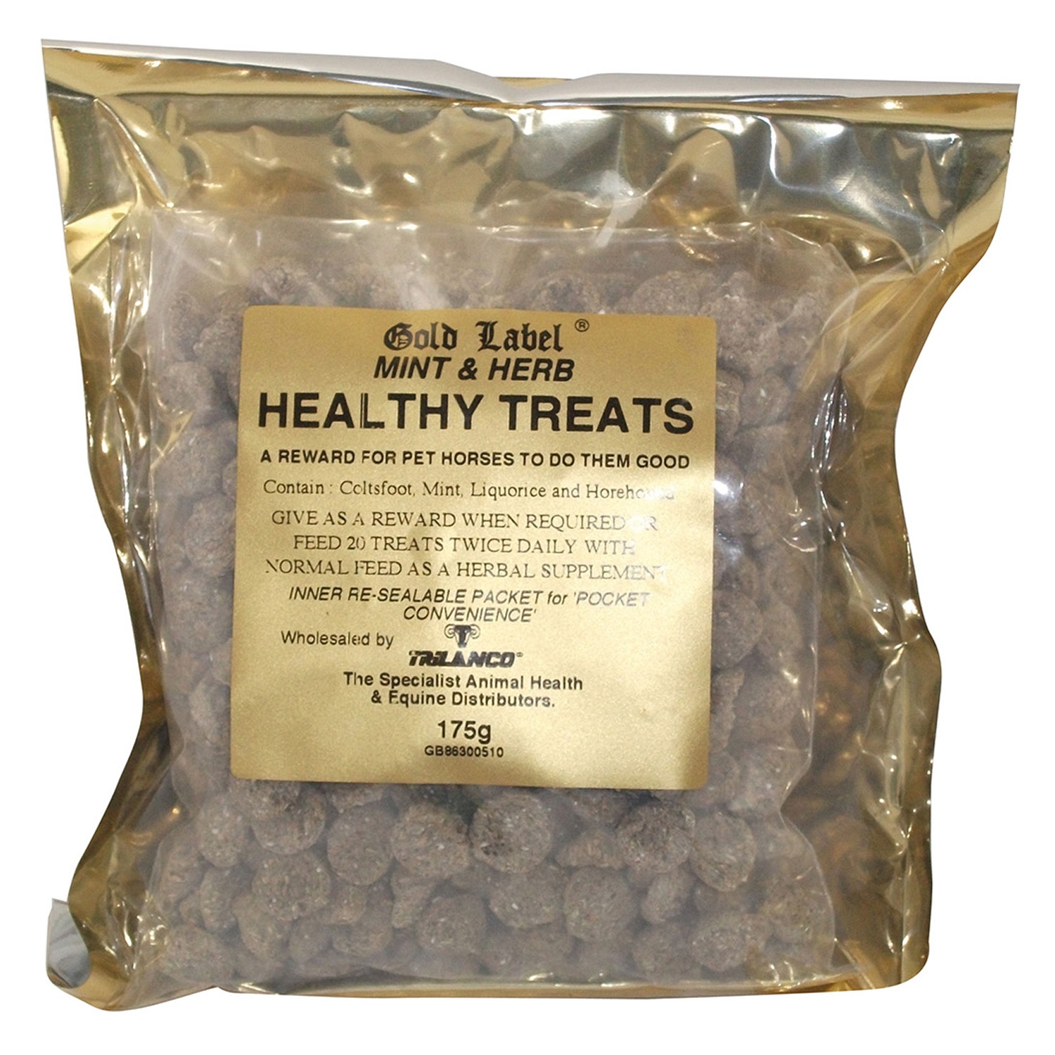 GOLD LABEL HERBAL HEALTHY TREATS MINT/HERB 175 GM