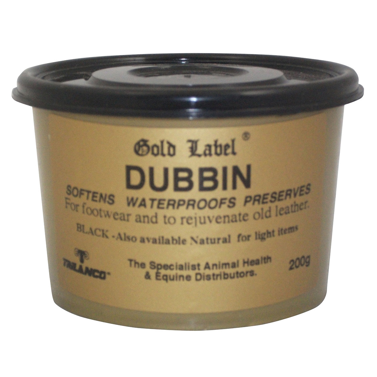 GOLD LABEL DUBBIN BLACK X 200 GM 200 GM totalfarmsupplies.co.uk