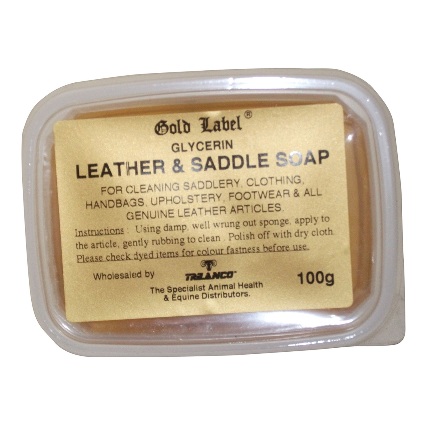 GOLD LABEL GLYCERIN LEATHER & SADDLE SOAP 100 GM 100 GM