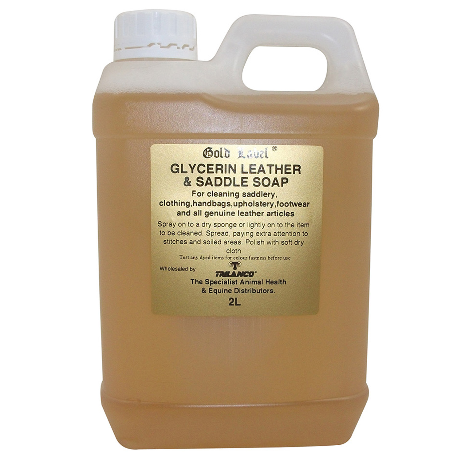 GOLD LABEL GLYCERIN LEATHER & SADDLE SOAP LIQUID 2 LT 2 LT