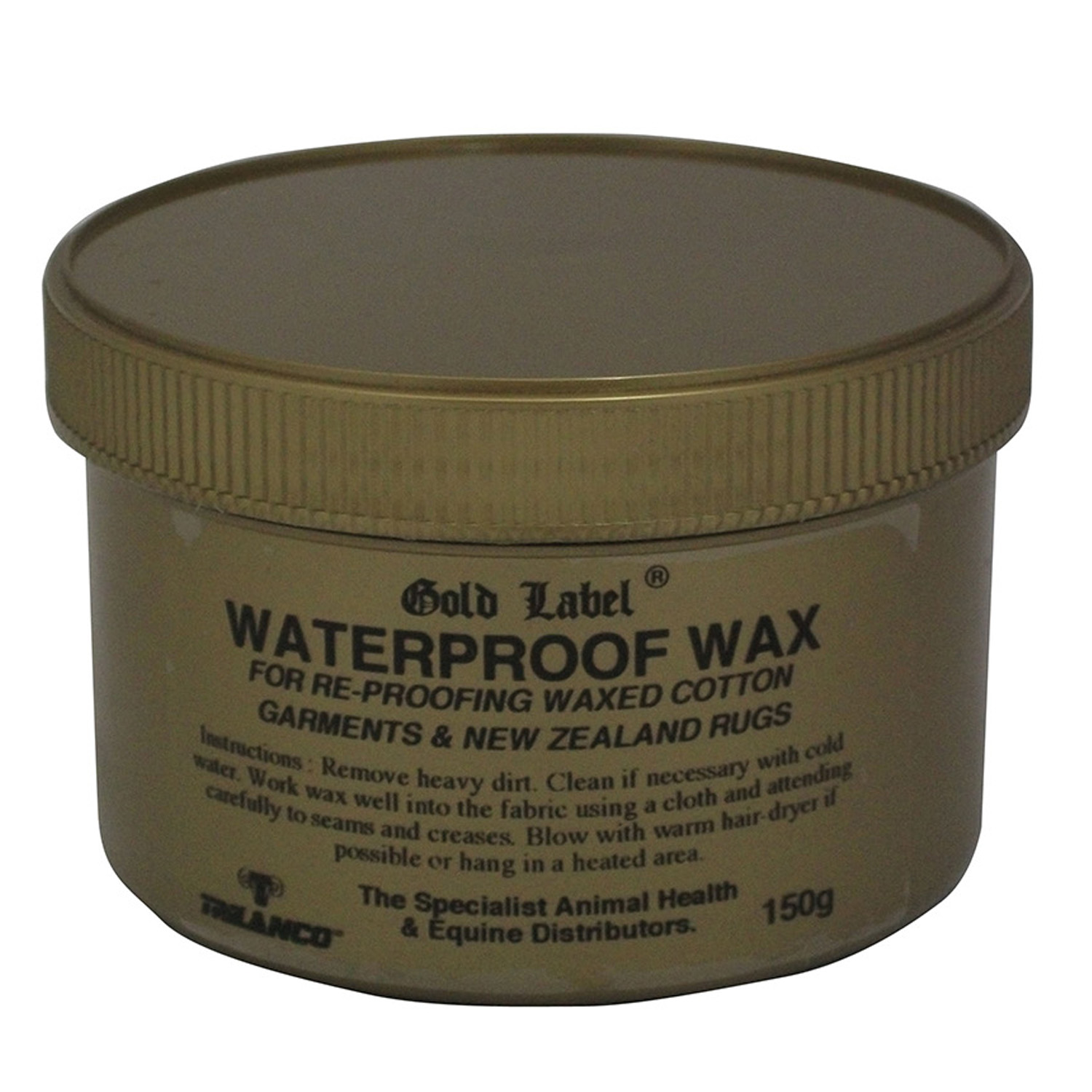 GOLD LABEL WATERPROOF WAX 150 GM 150 GM totalfarmsupplies.co.uk